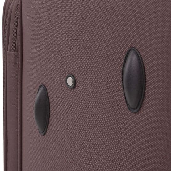 Resväskor 3 St Kaffebrun Soft Case