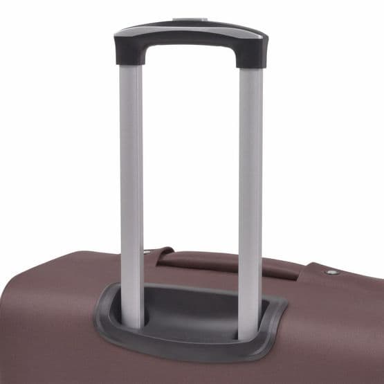 Resväskor 3 St Kaffebrun Soft Case