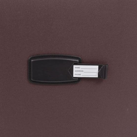 Resväskor 3 St Kaffebrun Soft Case