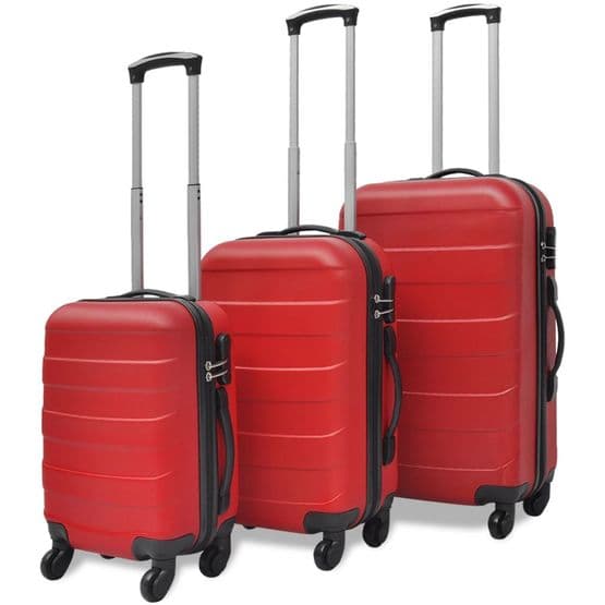 Resväskor Hardcase Tre St Röd