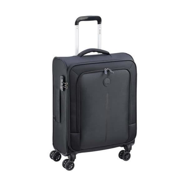DELSEY - Caracas vagn 55cm 4 dubbelkabinhjul - Svart - 55x40x20