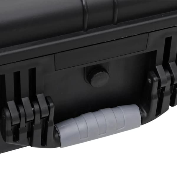vidaXL flightcase med hjul 63x50x23 cm PP sort