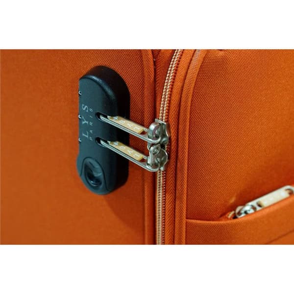 Resväska mjuk + necessär "Ultra lätt" - Lys Paris 2102/2 - Orange