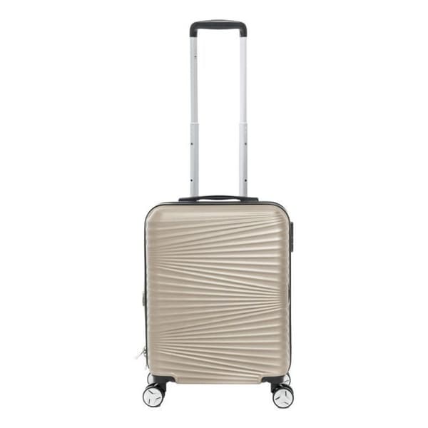 Set med 2 utvidgade hårda resväskor + 30% volym + necessär - Lys Paris 323/3 - Rose Gold