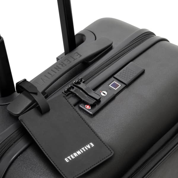 Eternitive E+ kabinväska med powerbank TSA fingeravtryckslås 360° svängbara hjul