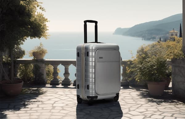 Eternitive E+ kabinväska med powerbank TSA fingeravtryckslås 360° svängbara hjul