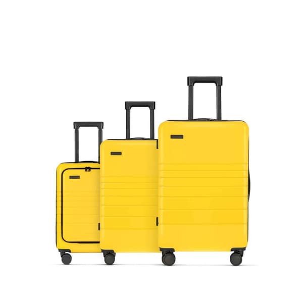 Sæt med tre Eternitive kufferter model E1 moderne kufferter, holdbare og lette TSA kombinationslås 360 ° drejelige hjul