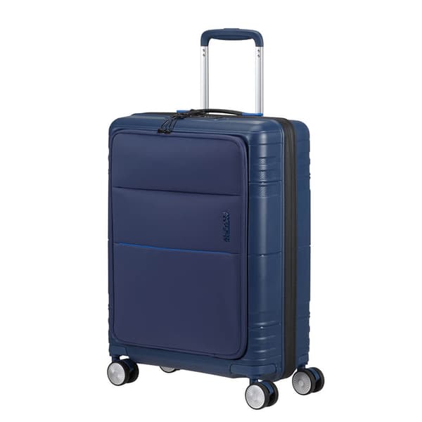 American Tourister Hello Cabin Spinner 55 Front Pocket Navy