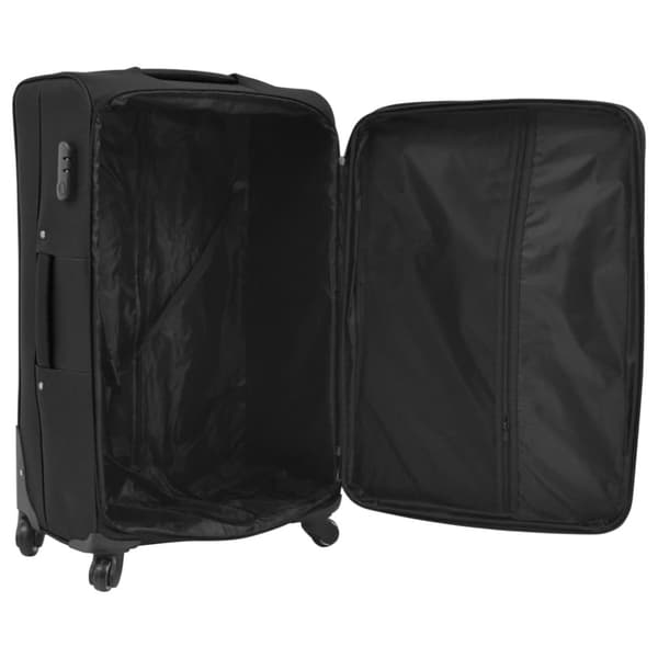 Resväskor 3 svart soft case