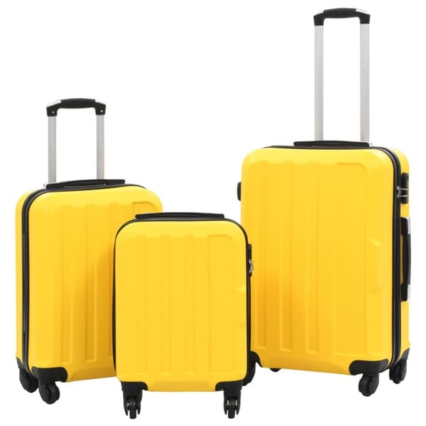 kuffertsæt i 3 dele hardcase ABS gul