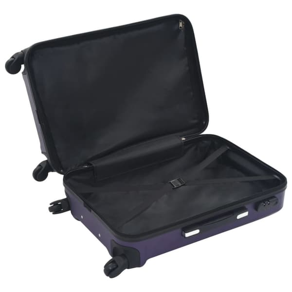 kuffertsæt i 3 dele hardcase ABS lilla