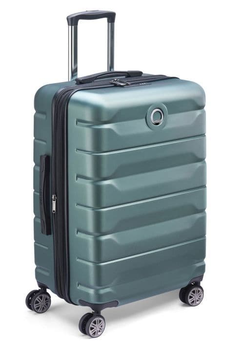 DELSEY PARIS - AIR ARMOR - Medium styv expanderbar resväska - 68x44x32 cm - 77 liter - L - Grön
