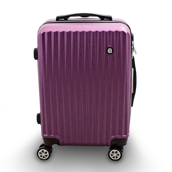 SETTI matkalaukkuja py�rill�, violetti, 3 kpl XL+L+M 360 py�rill�