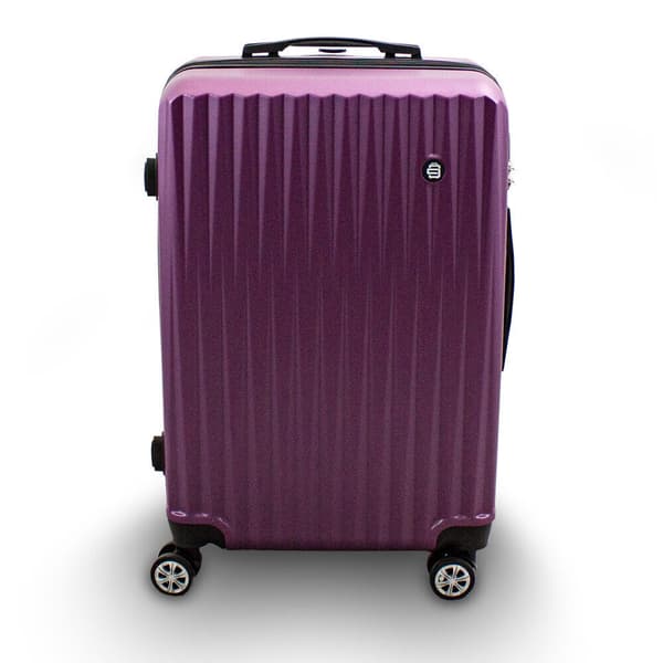 SETTI matkalaukkuja py�rill�, violetti, 3 kpl XL+L+M 360 py�rill�