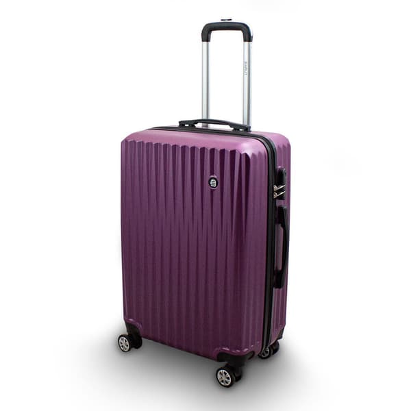 SETTI matkalaukkuja py�rill�, violetti, 3 kpl XL+L+M 360 py�rill�