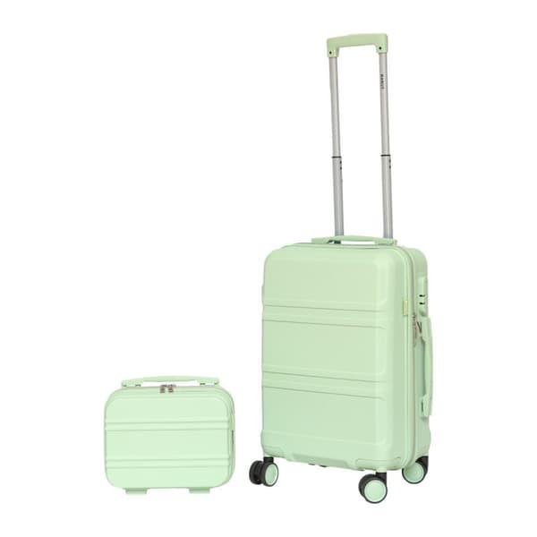 Kabine kuffert + kosmetik taske s?t Barut mint lavet af ABS
