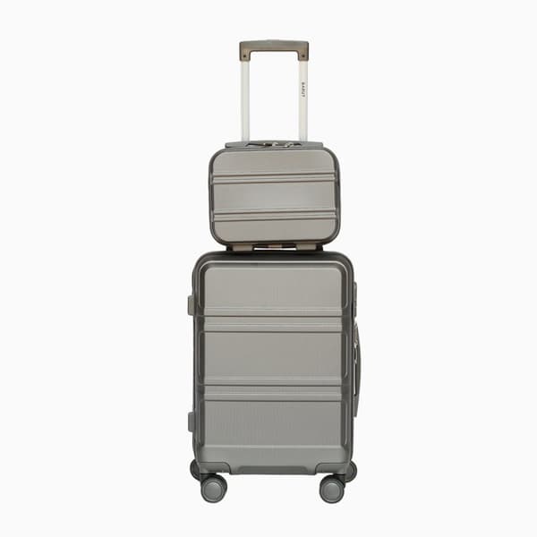 Hytt resv�ska + kosmetikav�ska set Barut, gr?, tillverkad av ABS