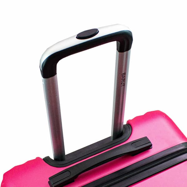 Et s?t ABS pink rejsekufferter til flyet til rejser, 3 stk