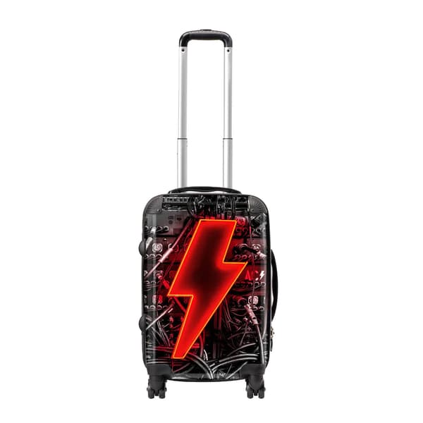 RockSax PWR Up AC/DC Hardshell 4 Wheeled Cabin Bag Black/Red One Size