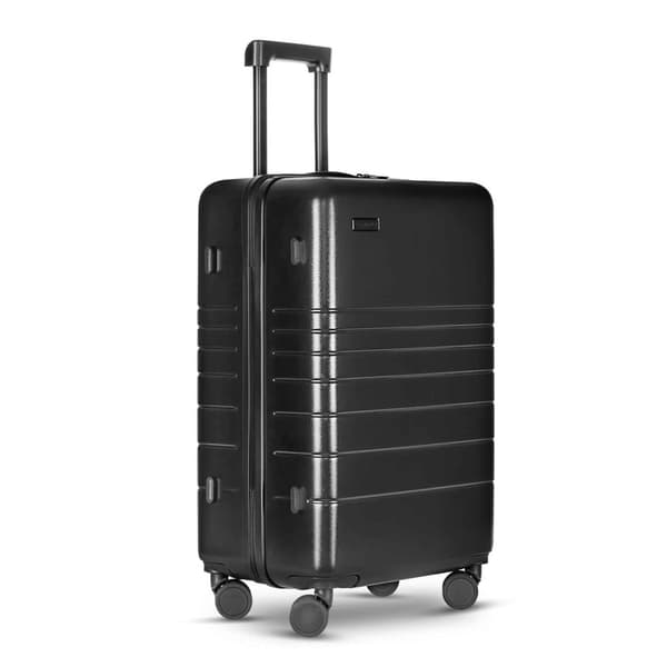 Eternitive E1resväska med TSA kombinationslås / medium M / svart färg / 360° svängbara hjul