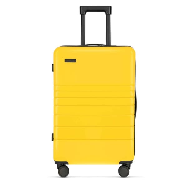 Eternitive E1kuffert med TSA-kombinationslås / stor L / farve gul / 360° drejelige hjul
