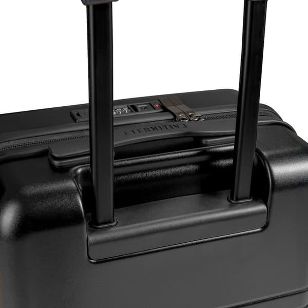 Eternitive E3 PLUS resväska / USB-C och USB-A portar / TSA kodlås / kabinväska / svart färg / 360° svängbara hjul