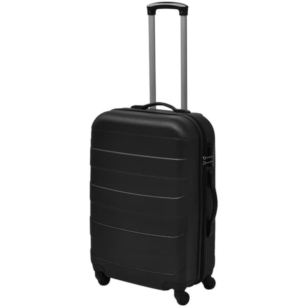 vidaXL hardcase trolleysæt 45,5/55/66 cm sort -  Håndkufferter