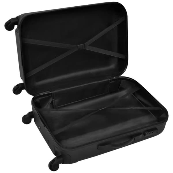 vidaXL hardcase trolleysæt 45,5/55/66 cm sort -  Håndkufferter