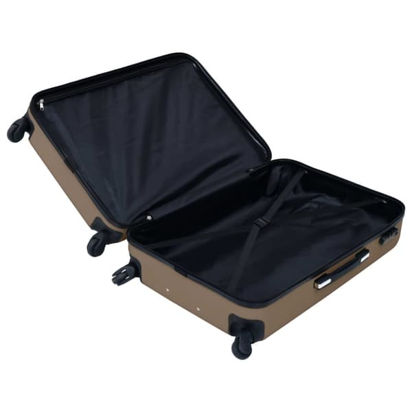vidaXL kuffertsæt 2 stk. hardcase ABS brun - Håndkufferter