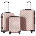 Miniatyrbillede 1 af 9: vidaXL kuffertsæt i 3 dele hardcase rosenguld ABS -  Håndkufferter