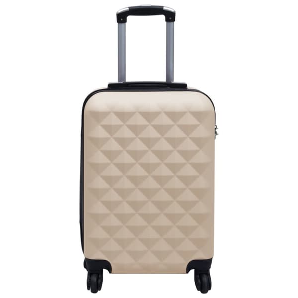 vidaXL hardcase-kuffert ABS guldfarvet - Håndkufferter