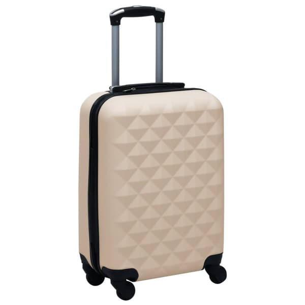 vidaXL hardcase-kuffert ABS guldfarvet - Håndkufferter