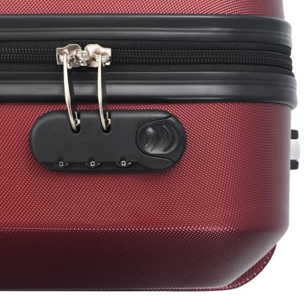 vidaXL hardcase-kuffertsæt 3 stk. ABS rødvinsfarvet -  Håndkufferter