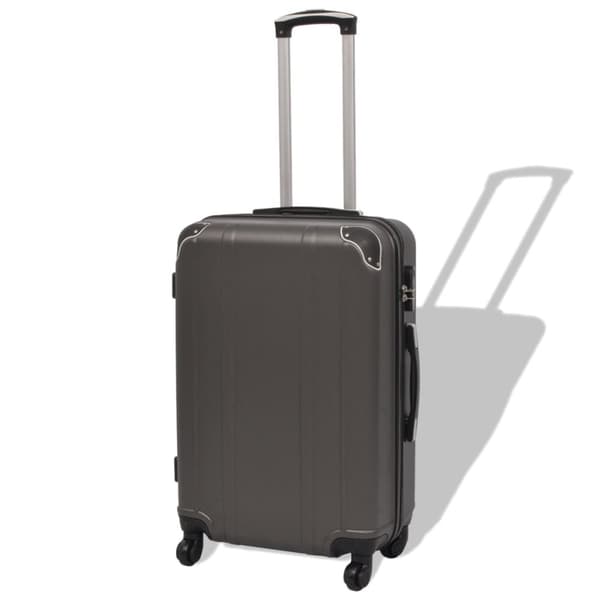 The Living Store hardcase trolleysæt fire dele antracitgrå -  Håndkufferter
