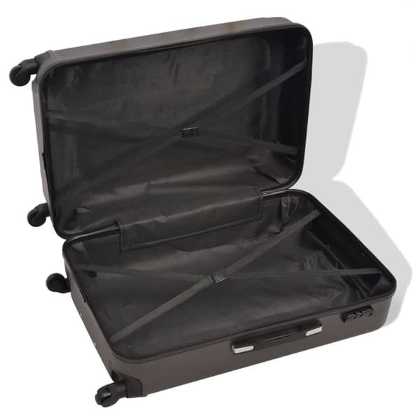 The Living Store hardcase trolleysæt fire dele antracitgrå -  Håndkufferter