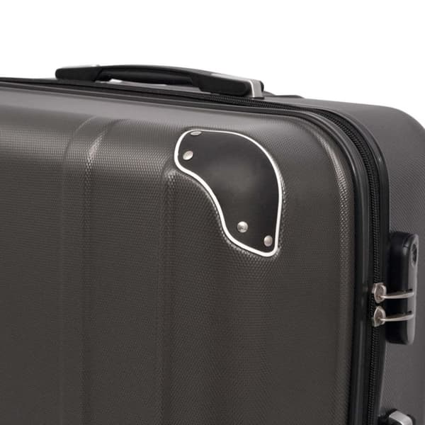 The Living Store hardcase trolleysæt fire dele antracitgrå -  Håndkufferter