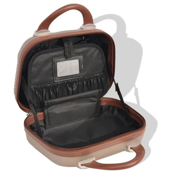 The Living Store hardcase trolleysæt fire dele champagnefarvet -  Håndkufferter
