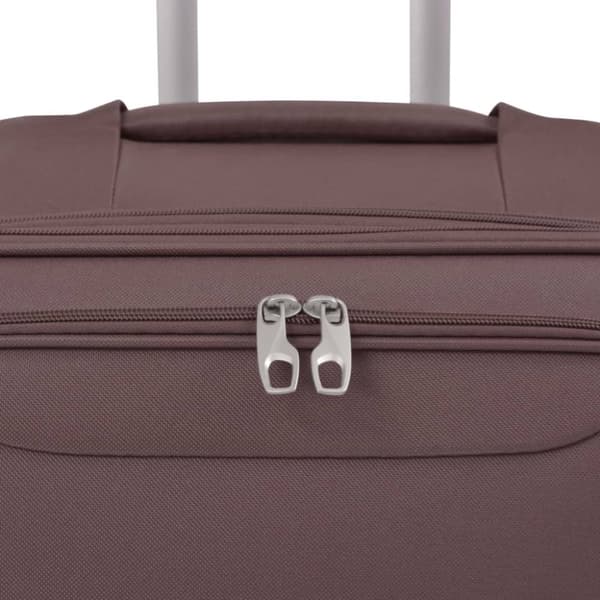 The Living Store Resväskor 3 st kaffebrun soft case -  Resväskor