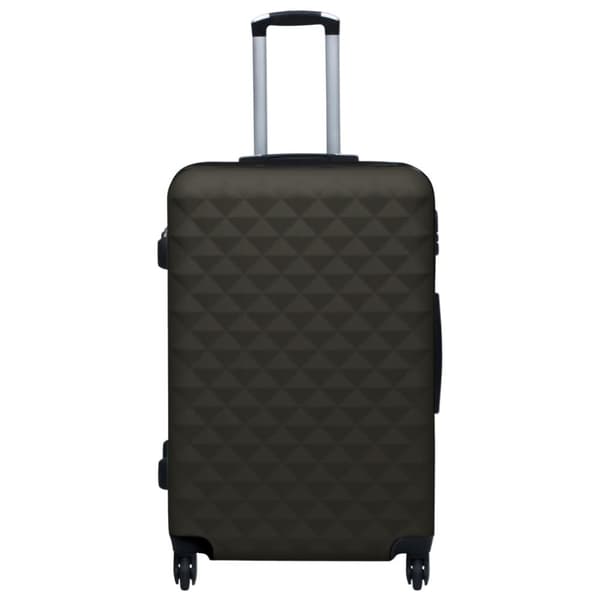 The Living Store kuffertsæt 3 dele hardcase ABS antracitgrå -  Håndkufferter
