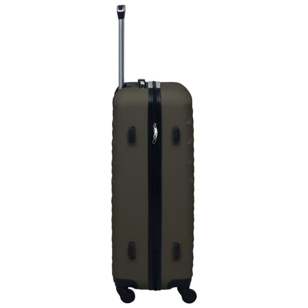 The Living Store kuffertsæt 3 dele hardcase ABS antracitgrå -  Håndkufferter