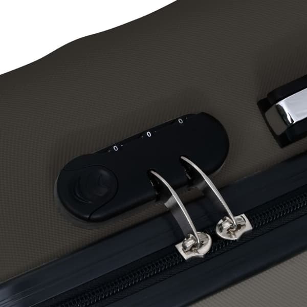The Living Store kuffertsæt 3 dele hardcase ABS antracitgrå -  Håndkufferter
