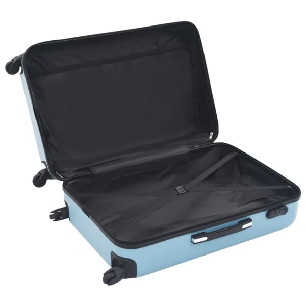 The Living Store kuffertsæt i 3 dele hardcase ABS blå -  Håndkufferter