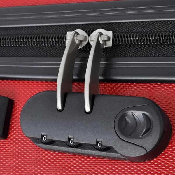 The Living Store hardcase trolleysæt 45,5/55/66 cm rød -  Håndkufferter