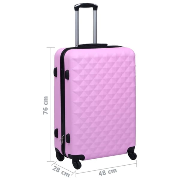 The Living Store hardcase-kuffert ABS pink -  Håndkufferter