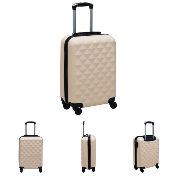 The Living Store hardcase-kuffert ABS guldfarvet -  Håndkufferter