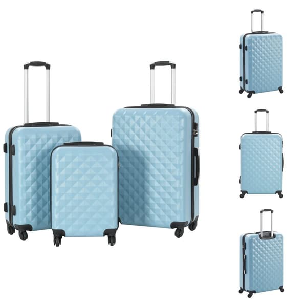 Håndkufferter - Living kuffertsæt i 3 dele hardcase ABS blå
