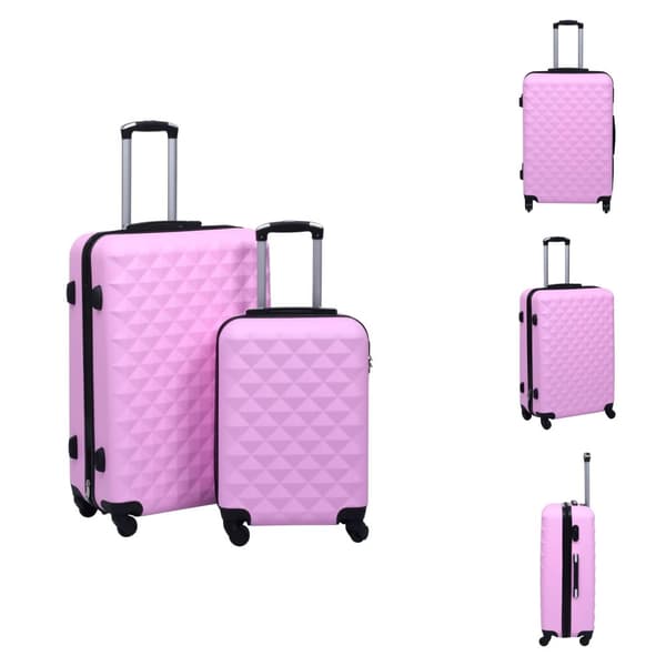 Håndkufferter - Living kuffertsæt 2 stk. hardcase ABS pink