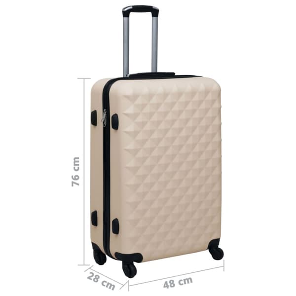Håndkufferter - Living hardcase-kuffert ABS guldfarvet