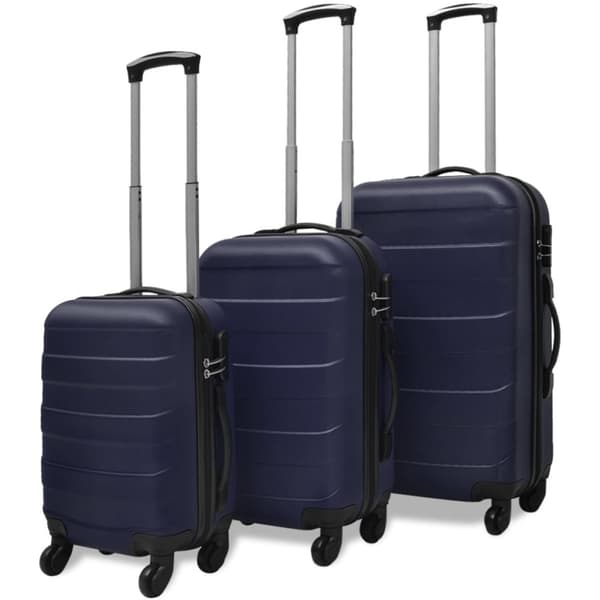 Håndkufferter - Living hardcase trolleysæt 45,5/55/66 cm blå