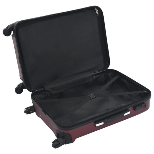 Håndkufferter - Living hardcase-kuffertsæt 3 stk. ABS rødvinsfarvet